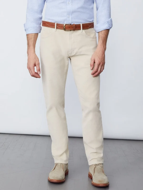 Parker 5-Pocket Straight Pants In Italian Stretch Cord