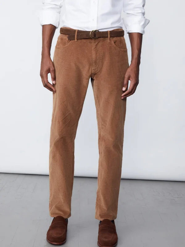 Parker 5-Pocket Straight Pants In Italian Stretch Cord