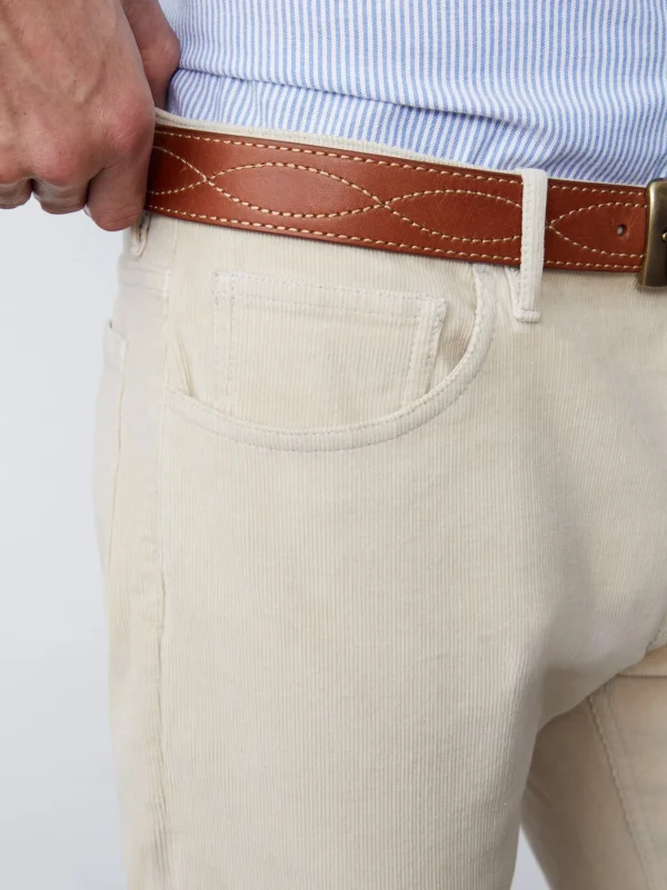 Parker 5-Pocket Straight Pants In Italian Stretch Cord