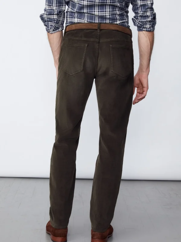 Parker 5-Pocket Straight Pants In Italian Stretch Cord