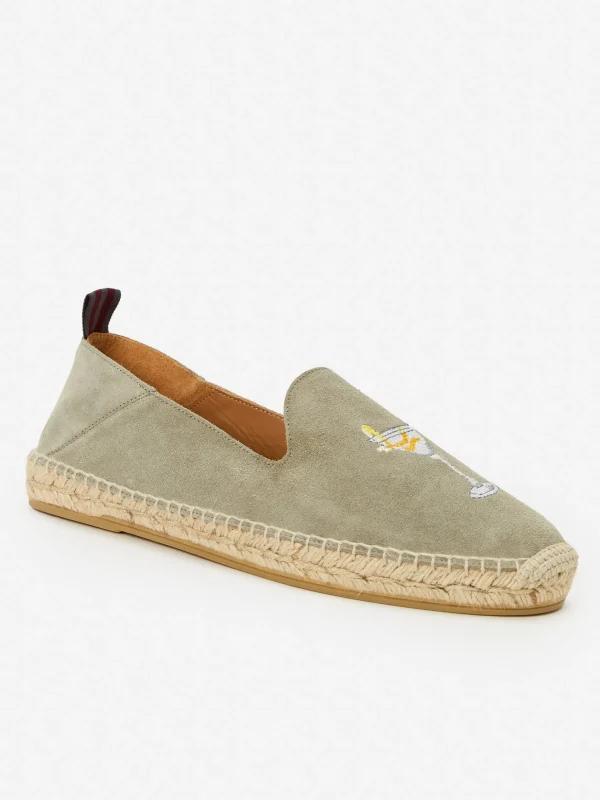 Rafe Suede Espadrilles In Martini