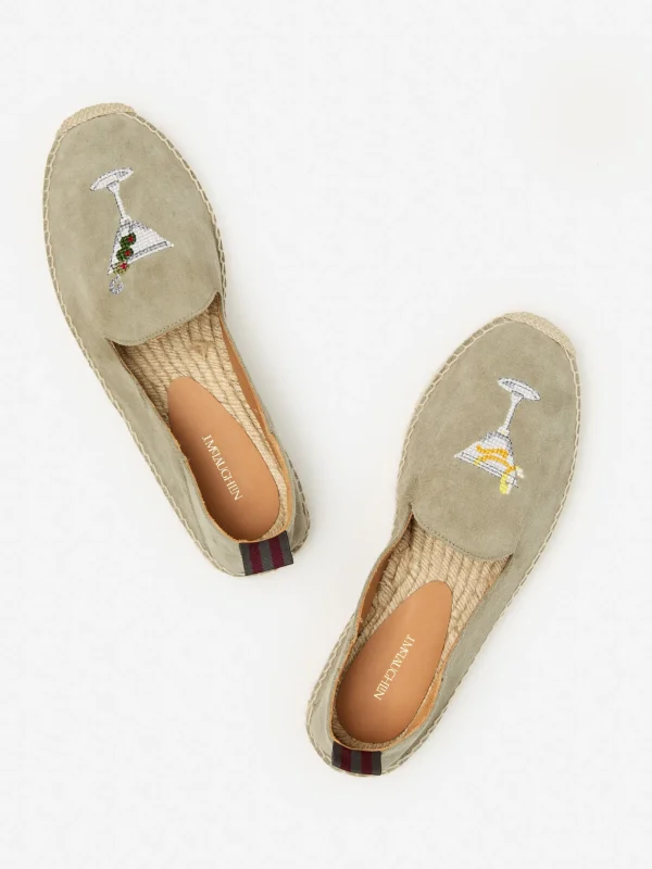 Rafe Suede Espadrilles In Martini