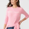 Shield Cashmere Sweater In Palm Beach