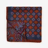 Silk Pocket Square In Foulard