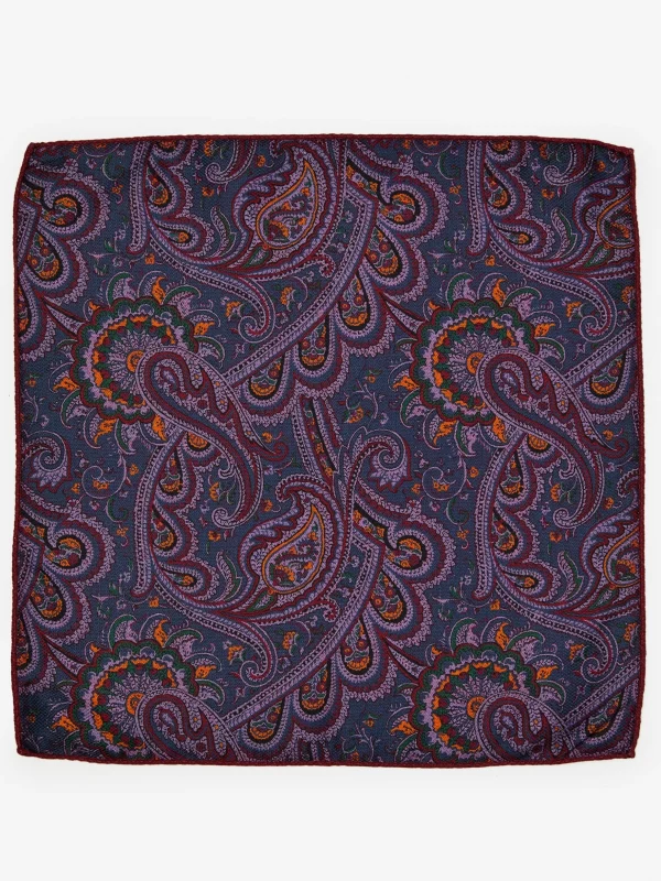 Silk Pocket Square In Foulard