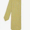 Silk Tie In Linked Chain