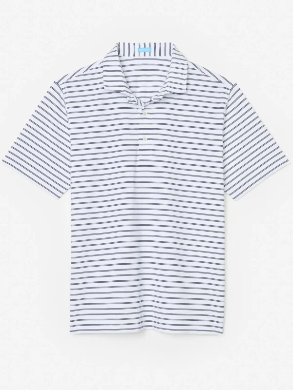 Springer Performance Polo In Harbor Stripe