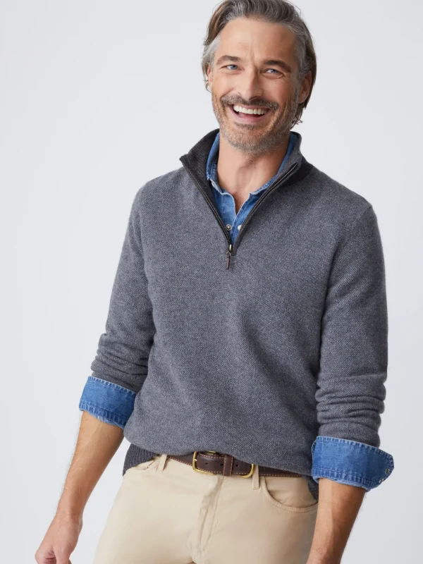 Tate Cashmere Sweater In Birdseye