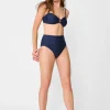 Wailea Bikini Bottom In Ocean Wave Jacquard