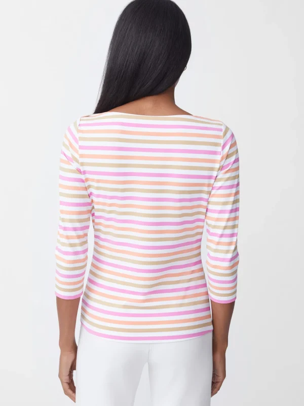 Wavesong Tee In Bangle Multi Stripe