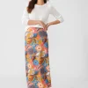 Zahara Skirt In Terra Blossom Bias